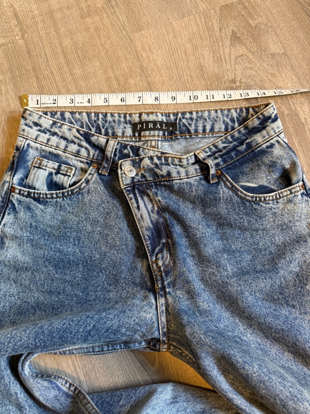 Piral Cross Button Straight Jeans – Size S - Picture 8 of 12
